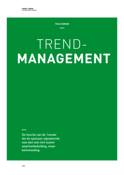 Trend management Artikel