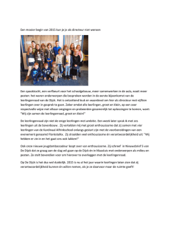 Een mooier begin van 2015 kun je je als directeur niet