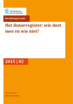 Het donorregister: wie doet mee en wie niet?