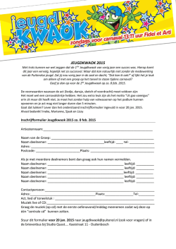 JEUGDKWAOK 2015 - Bs De Klinkert