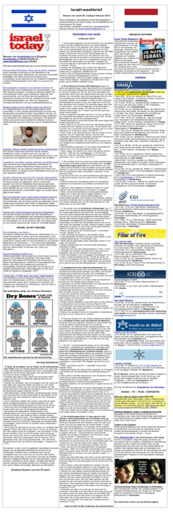 Isra&euml;l-weekbrief - Isra&euml;lPlatform.nl