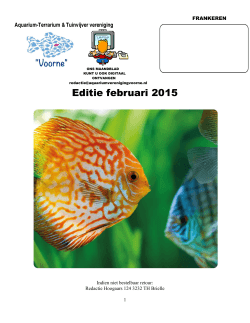 Maandblad februari 2015 - Aquariumverenigingvoorne.nl