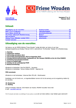 Februari 2015 - VERON A63 De Friese Wouden