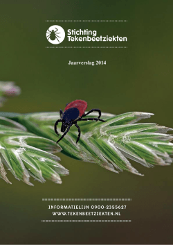 Jaarverslag 2014 - Stichting Tekenbeetziekten