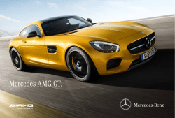 Brochure van de Mercedes AMG GT downloaden