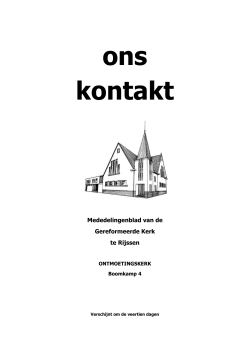 Kerkblad - Ontmoetingskerk Rijssen