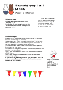 Groep 1/2 - Johannes Postschool