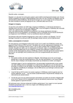 Infobulletin #1 Om naar SOM
