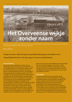 Het Overveense wijkje zonder naam