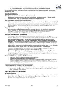 Informatiedocument uitkeringsaanvraag als tijdelijk werkloze