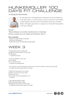 Hunkemoller-100 days-Fit-Challenge-week-3