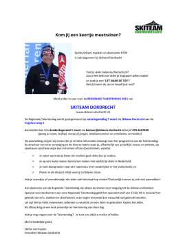 Informatie STD Talentendag 2015