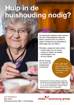 Hulp in de huishouding nodig?