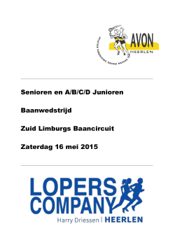 AVON Zuid-Limburgs Baancircuit: 16 mei 2015