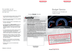Honda Budget Service