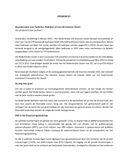 Dutch Life Sciences Outlook 2015 article