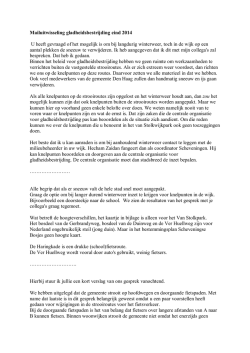 Gladheidsbestrijding email uitwisseling met