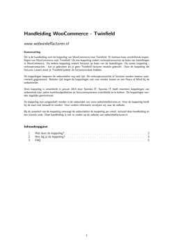 Handleiding WooCommerce - Twinfield