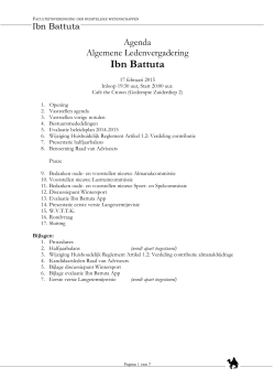 Agenda - Ibn Battuta