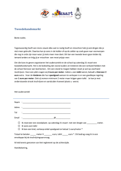 Inschrijving tweedehandsmarkt
