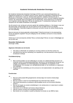 Docent verloskunde, in Groningen (0,8 fte)