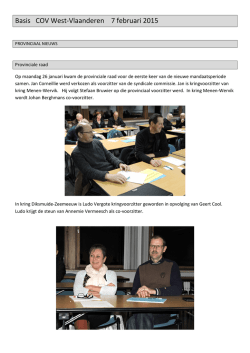 Basis 2 van 7 februari 2015 - COV West