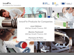 InnovFin Products for Companies