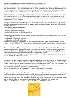 Lees hier het juryrapport. - Het beste idee van Noordoost Friesland
