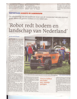 Reportage | Robots in Landbouw