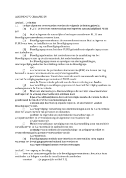 ALGEMENE VOORWAARDEN Artikel 1. Definities 1.1 In deze