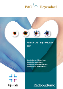 PIJN EN LAST BIJ TUMOREN 2015