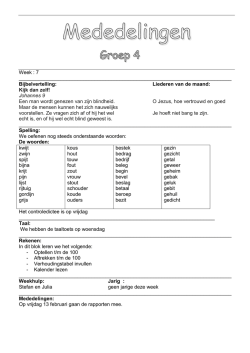 Groep 4 - Johannes Postschool