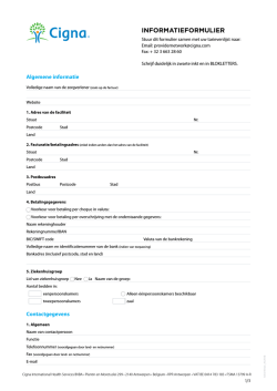 Informatieformulier zorgverleners  6