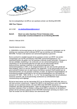 een brief met vergelijkbare strekking