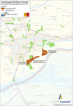 Zuidvleugel Zichtbaar Groener kaartblad Drechtsteden