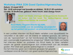 Goed opdrachtgeverschap bij ASML