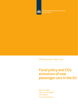 Fiscal policy and CO2 emissions of new passenger cars in the EU