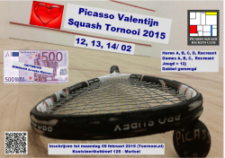 PICASSO SQUASH RACKETS CLUB Heren 11, B, 0, D, Reereant