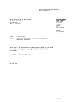 PDF document | 3 pagina`s | 178 kB Kamerstuk