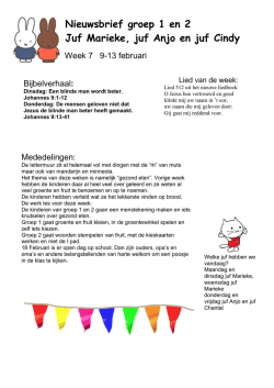 Groep 1/2 - Johannes Postschool