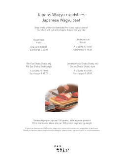 Japans Wagyu rundvlees
