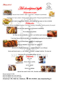 Doorlopend Buffet Februari 2015