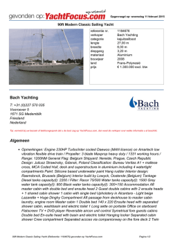 Bach Yachting Algemeen