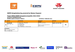 Resultaten - KWPN Hengstenkeuring