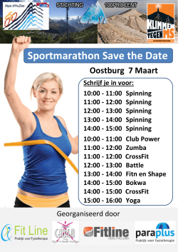 Sportmarathon Save the Date