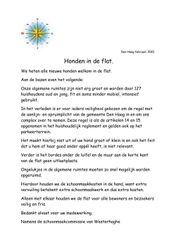 Honden in de flat.