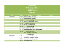 Timetable - skatebelgium