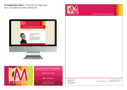 Ik Organiseer Meer, Professional Organizer. Een