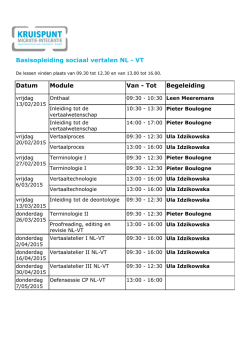 het lessenrooster
