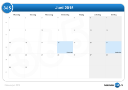 Kalender juni 2015